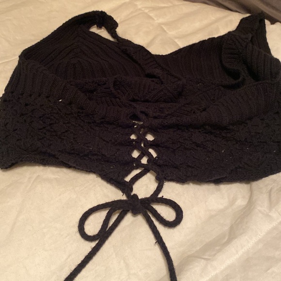 Forever 21 crochet crop top size large - Picture 10 of 10